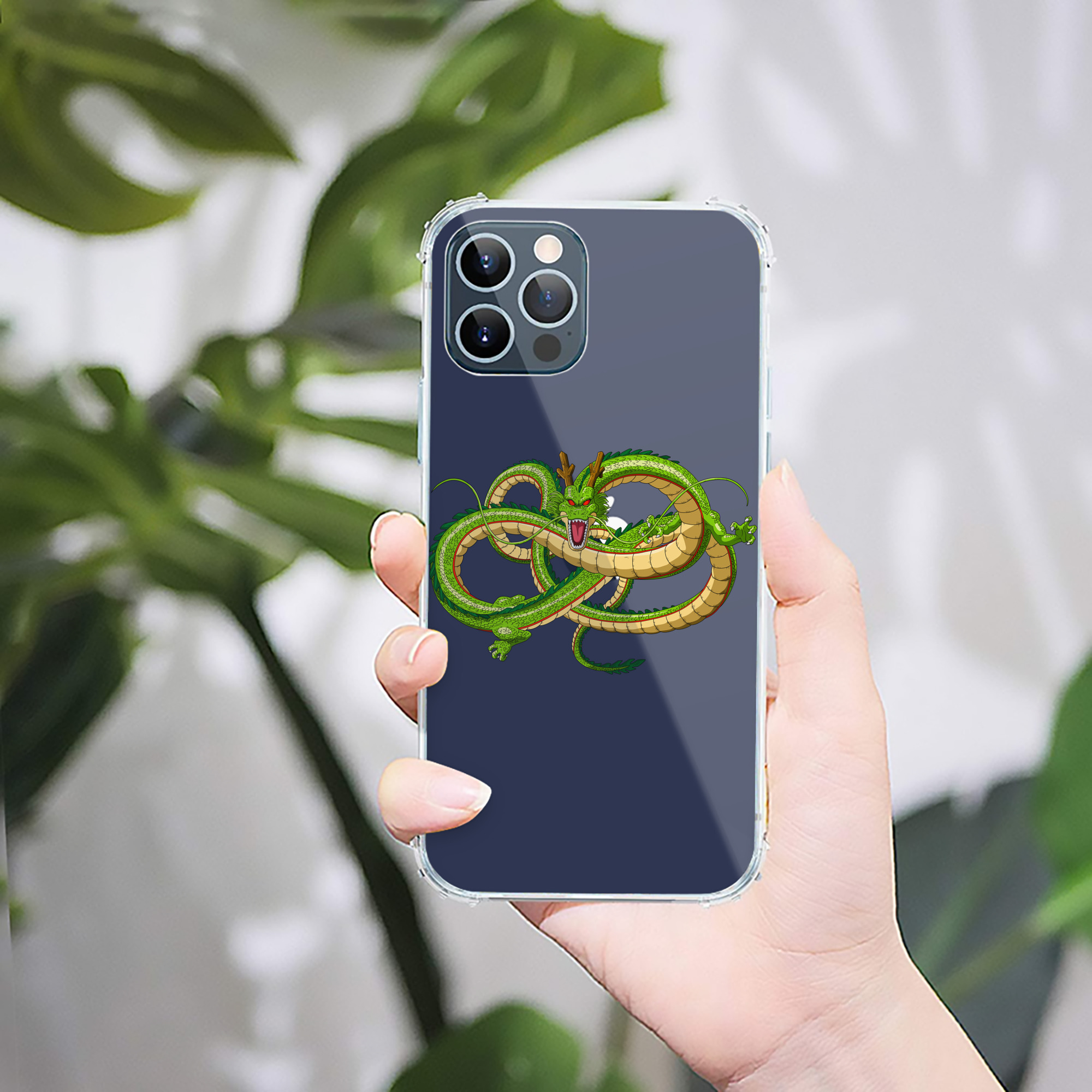 （画像用） ドラゴンボール 神龍 シェンロン DRAGON BALL Shenron 【iPhone 12シリーズ対応】透明スマホケース（クリアソフトケース）